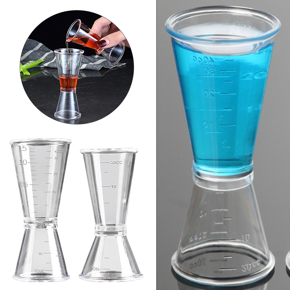 Home Bar Setup - 2 Buah Cangkir Ukur Koktail 20/40Ml