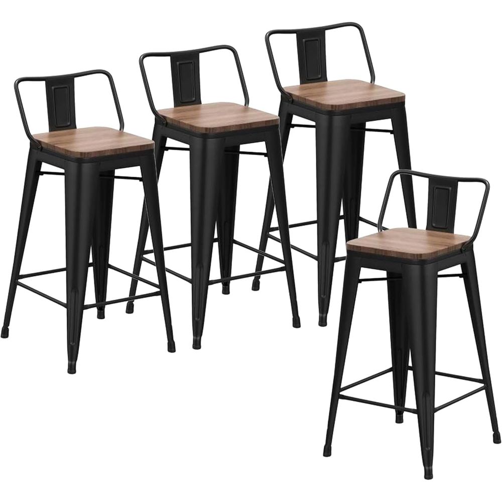 Home Bar Stools - Set Kursi Bar 24 Inci (4
