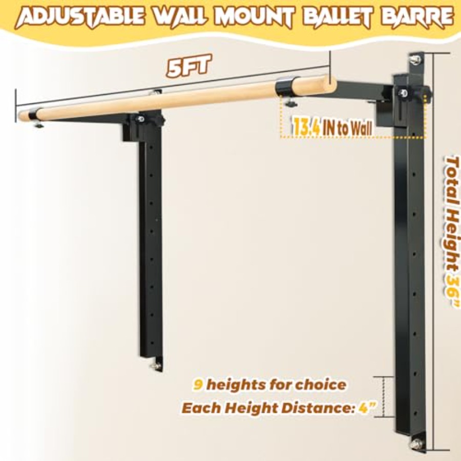 Barre Balet Dinding yang Dapat - Home Bar And Gym ulasan dan harga