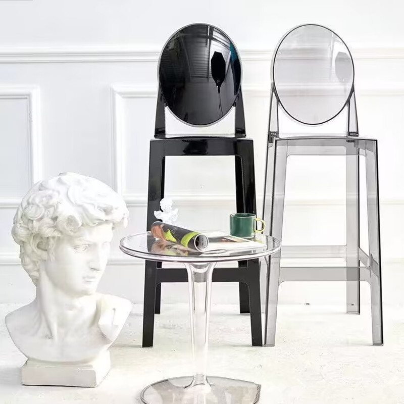 8 Buah Kursi Hantu Plastik Akr - Home Bar Stools ulasan dan harga