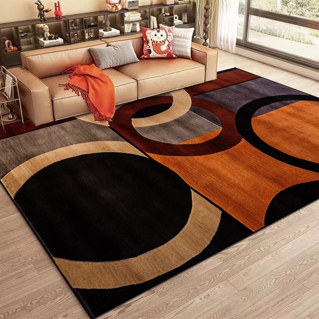 Karpet Abstrak Nordik untuk Ru - Home Bar Seating ulasan dan harga