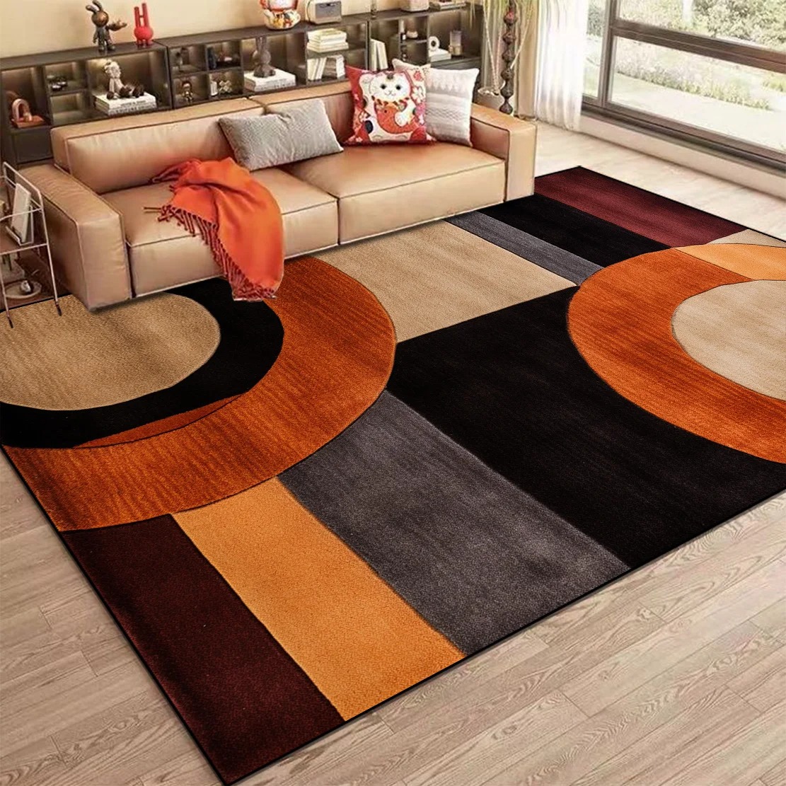 Karpet Abstrak Nordik untuk Ru - Home Bar Seating ulasan dan harga