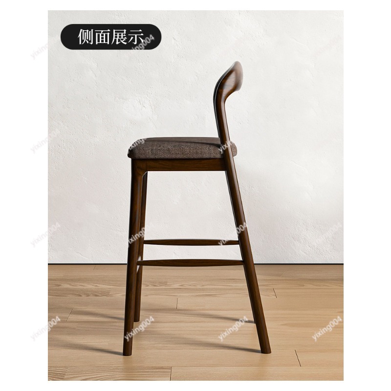 Kursi Bar Kayu Solid Nordik, K - Home Bar Stools ulasan dan harga