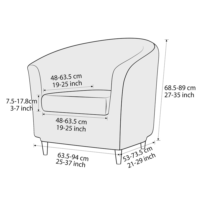 Sarung Kursi Klub Warna Solid, - Home Bar Seating ulasan dan harga