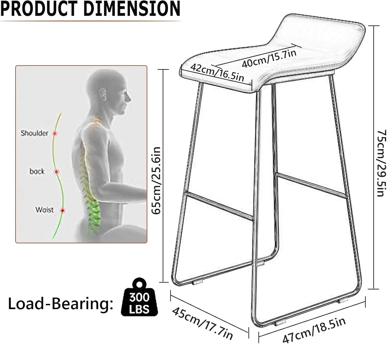 Kursi Bar Industrial dari Kuli - Home Bar Stools ulasan dan harga
