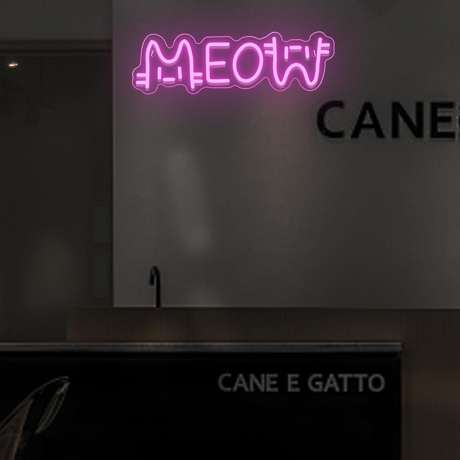 Lampu Neon LED Meow Bertenaga  - Home Bar Cafe ulasan dan harga