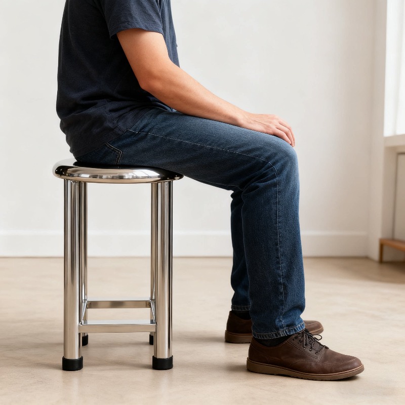 Kursi Bulat Baja Tahan Karat 3 - Home Bar Stools ulasan dan harga