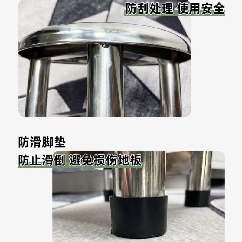 Kursi Bulat Baja Tahan Karat 3 - Home Bar Stools ulasan dan harga